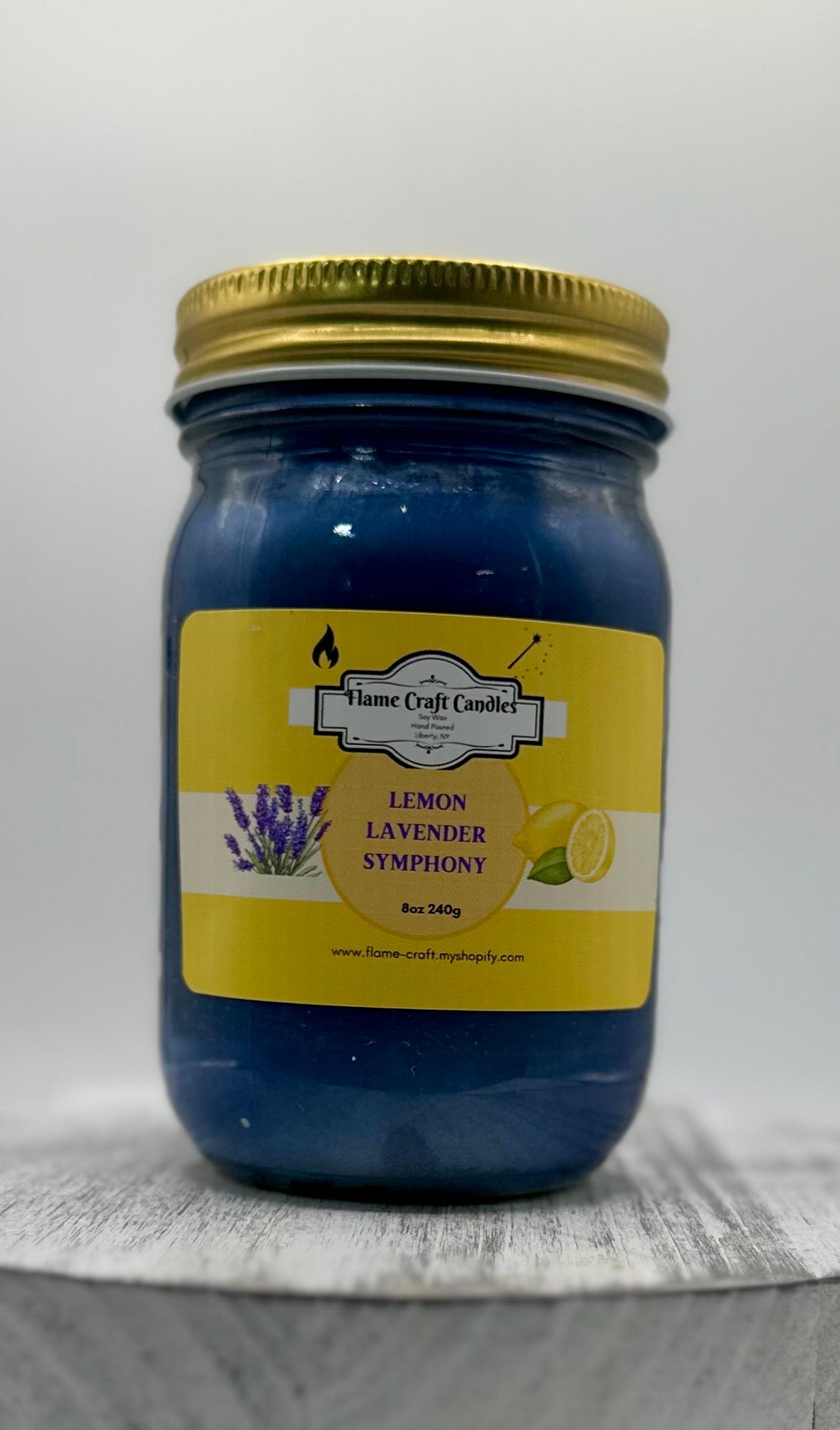 Lemon Lavender Symphony |12oz Mason Jar|Scented Soy Wax