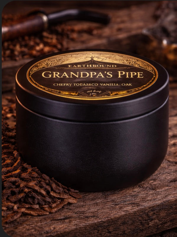 Grandpa's Pipe|Nostalgic Vanilla and Tobacco|Scented Soy Wax