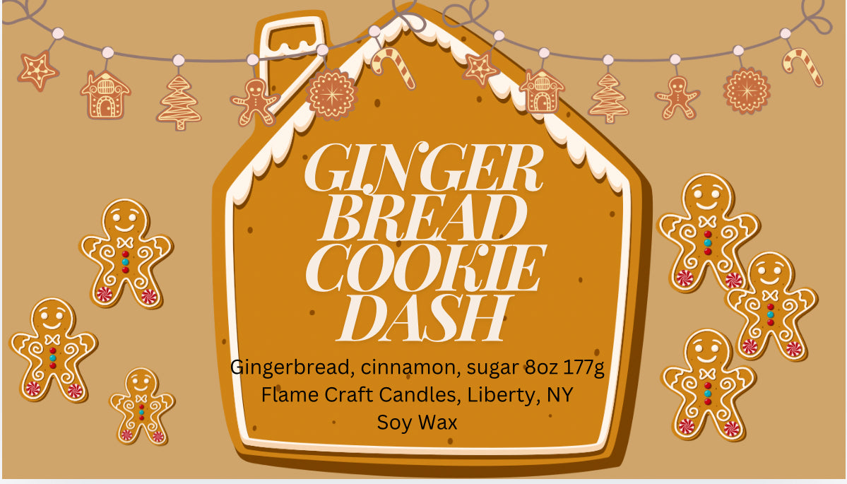 Gingerbread Cookie Dash| Fresh baked gingerbread| 10 oz.
