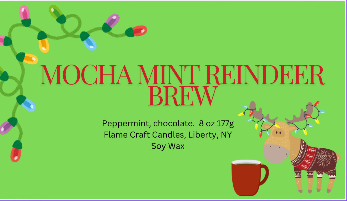 Mocha Mint Reindeer Brew|Peppermint Mocha|10 oz