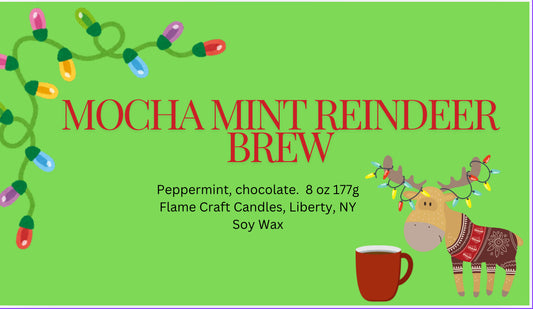 Mocha Mint Reindeer Brew|Peppermint Mocha|10 oz