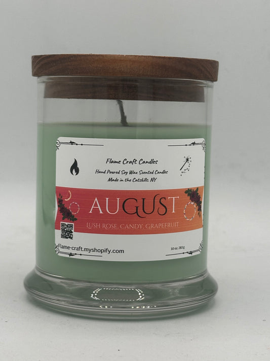 August 10 oz scented soy wax