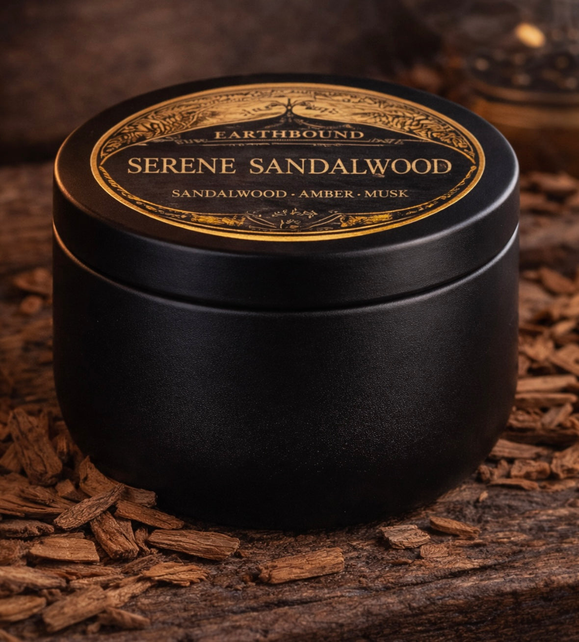 Serene Sandalwood|Woodsy Relaxation Scent Soy Wax