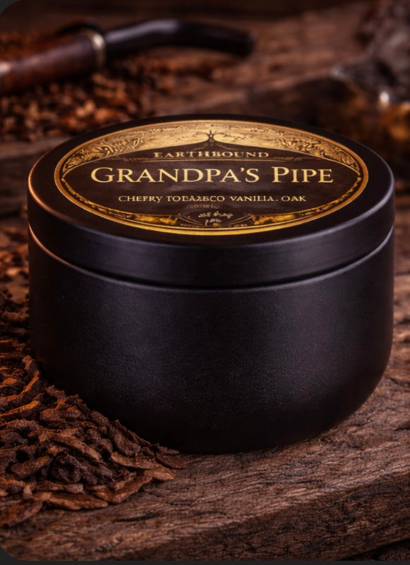 Grandpa's Pipe|Nostalgic Vanilla and Tobacco|Scented Soy Wax