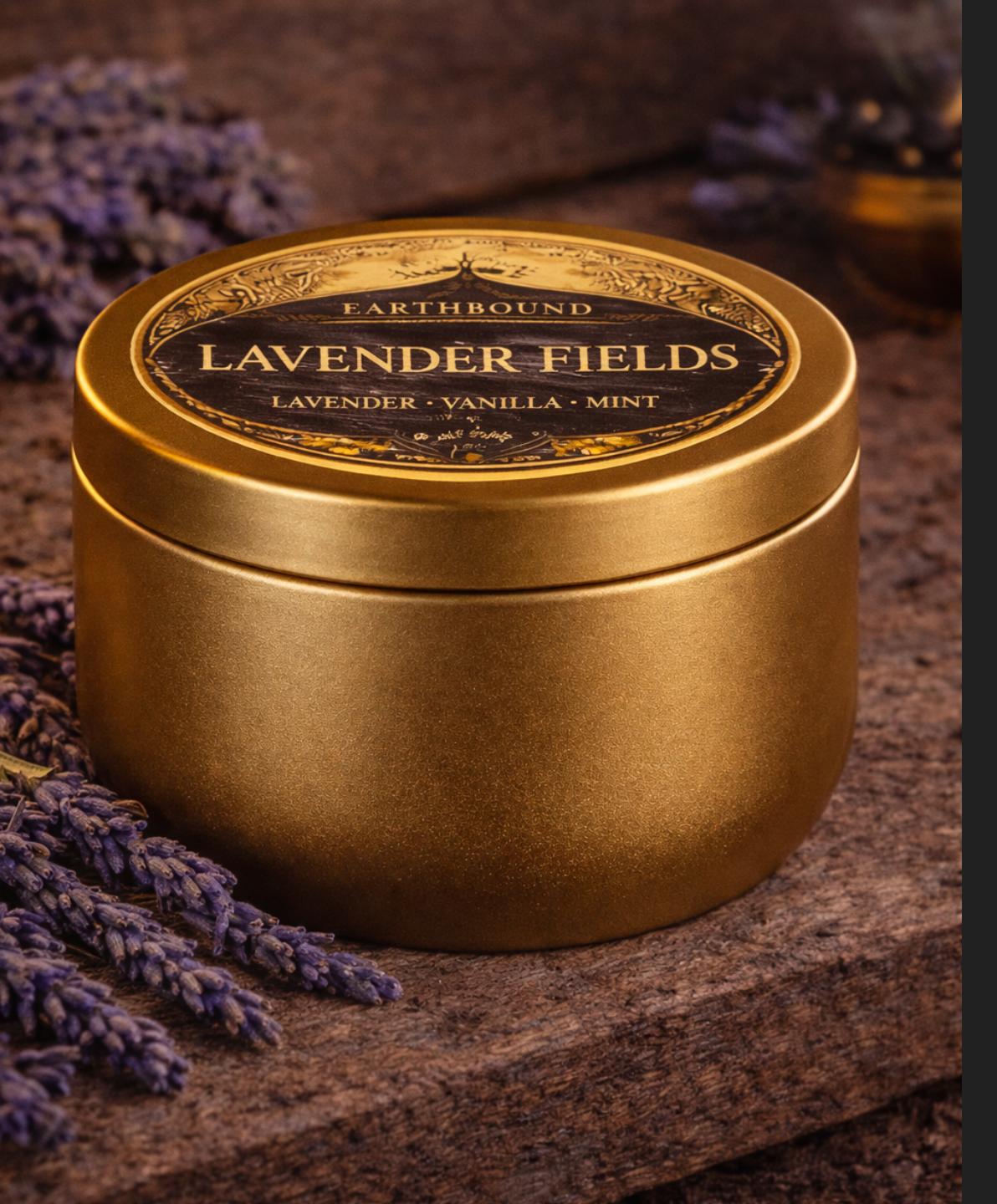 Lavender Fields| Relaxing and Calming Soy Wax Wellness Candle