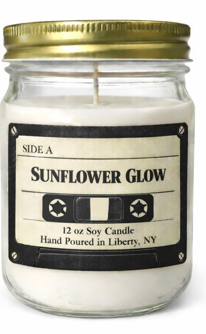 Sunflower Glow|Honey Amber| Mason Jar