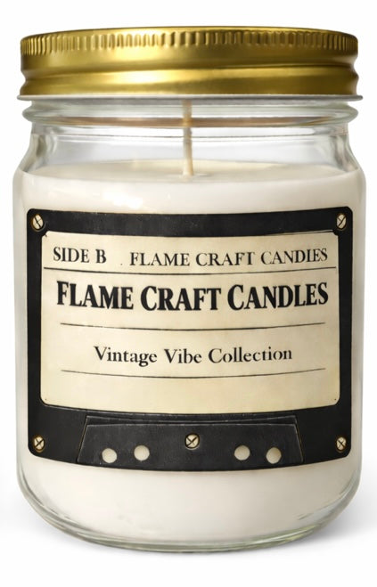 Flame Kissed Lemon Sugar|12oz Mason Jar|Scented Soy Wax