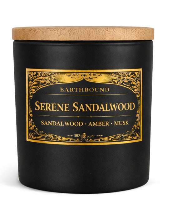 Serene Sandalwood|Woodsy Relaxation Scent Soy Wax