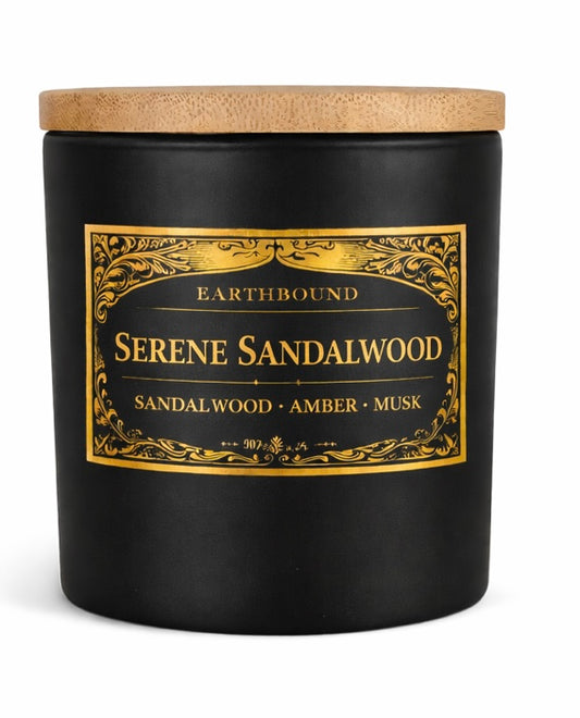 Serene Sandalwood|Woodsy Relaxation Scent Soy Wax