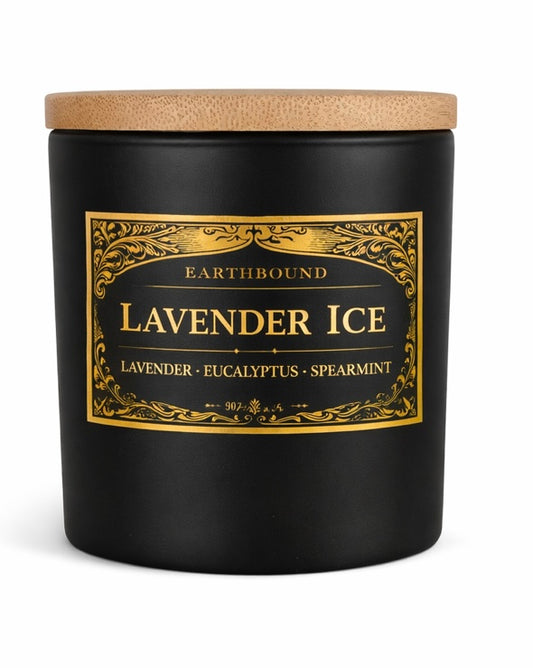 Lavender Ice| Relaxing and Calming Lavender Vanilla Soy Wax Wellness Candle