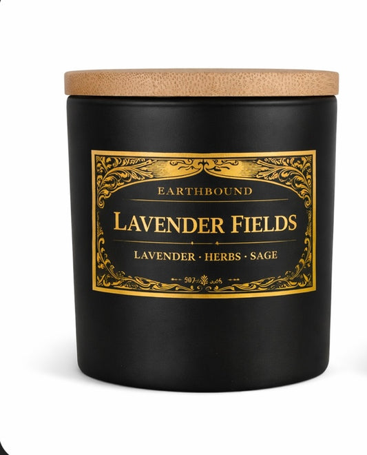 Lavender Fields| Relaxing and Calming Soy Wax Wellness Candle