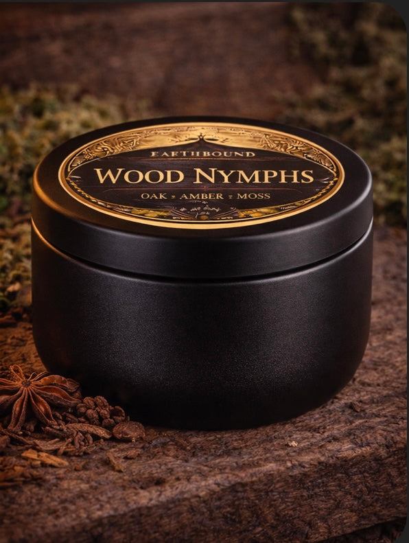 Wood Nymphs | Sea Salt and Sage Relaxing Soy Wax Candle