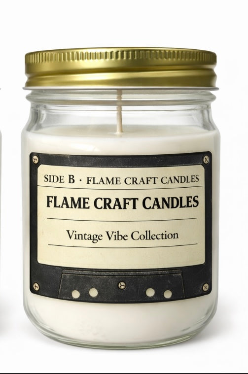 Lemon Lavender Symphony |12oz Mason Jar|Scented Soy Wax – Flame