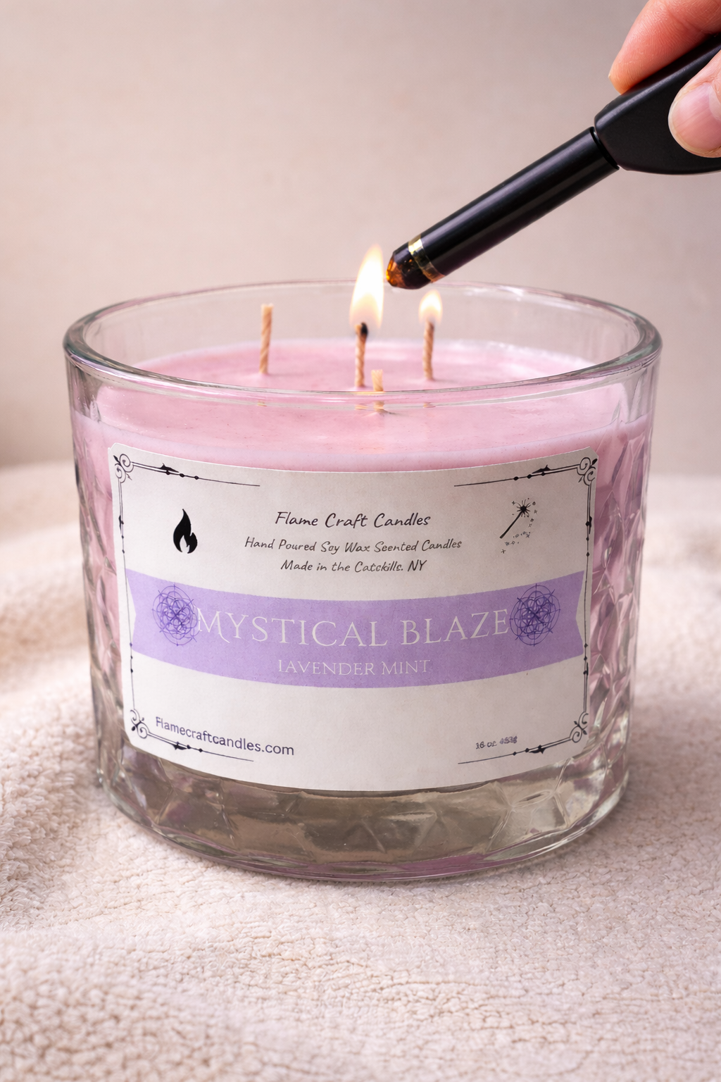 Stress Relief Gift Set | Lavender Mint Candle + Room Spray + Wax Melts | Relaxation Bundle | Calm Home Kit | Self Care Gift Box